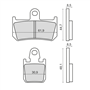 510-2973 RMS SINTER METAL V-MAX / YZF R1 Ön