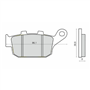 510-3323 RMS SİNTER METAL DİSK BALATA CBR 250R/500R