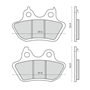 510-3363 RMS SİNTER BALATA HARLEY FLST/FXST/FXD